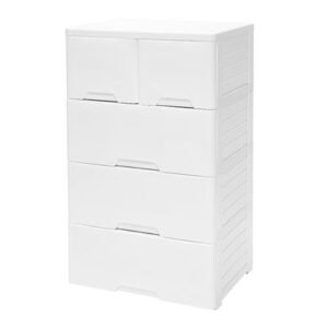 ตู้ลิ้นชัก 4 ชั้นทึบ STACKO NEAT 65x46x105 ซม. สีขาว