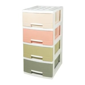 ตู้ลิ้นชัก 4 ชั้น STACKO 1200M4 45x40x84 ซม. สีพาสเทล